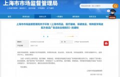 上海:保健食品不得变相宣传为日常营养品!